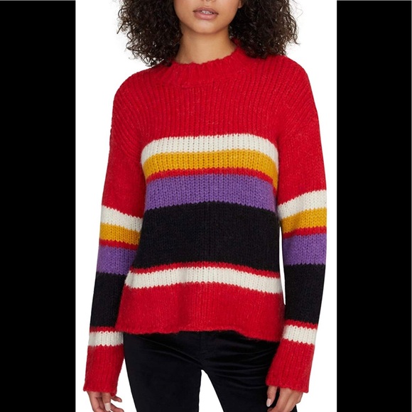 Sanctuary Over The Rainbow mock neck Sweater NWT - Picture 1 of 4